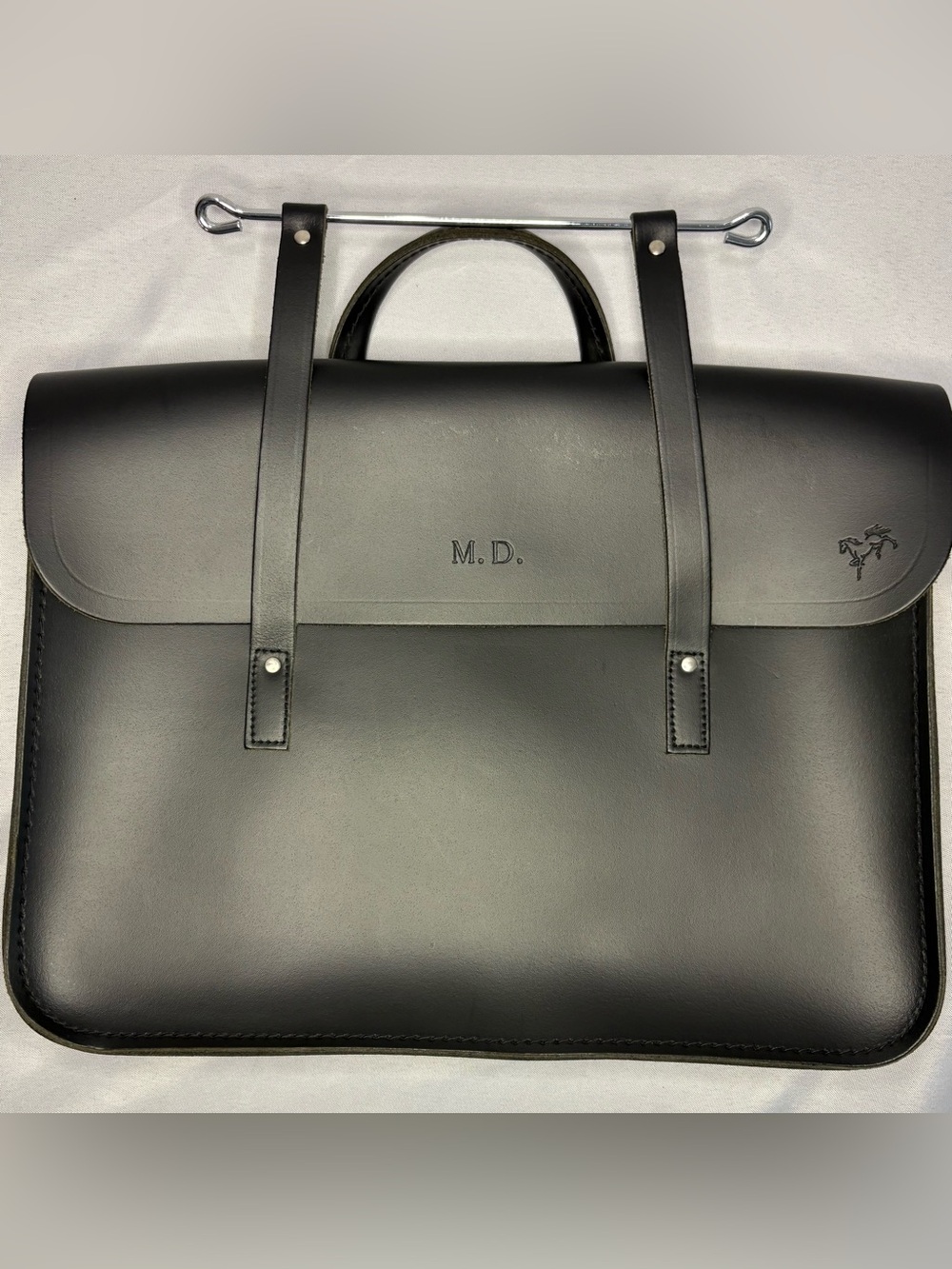 Cambridge Satchel Co Black Leather Music Case NEW Medical Doctor MD Gift
